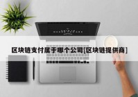 区块链支付属于哪个公司[区块链提供商]